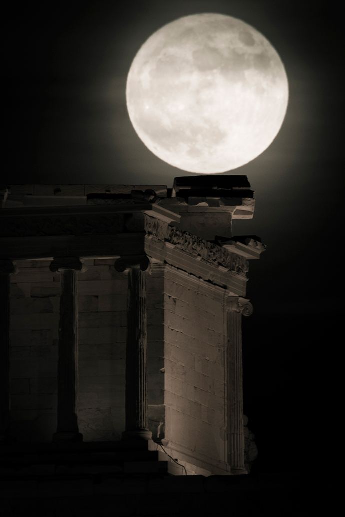 Αθήνα - Ακρόπολη - φεγγάρι